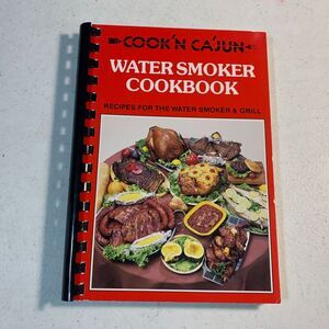vintage Water Smoker Cookbook Cooking Cajun Sondra Hester Cookn Cook'n 1984